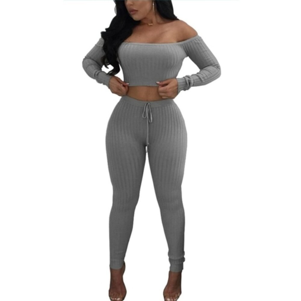 Two Piece Bodycon Pants Set